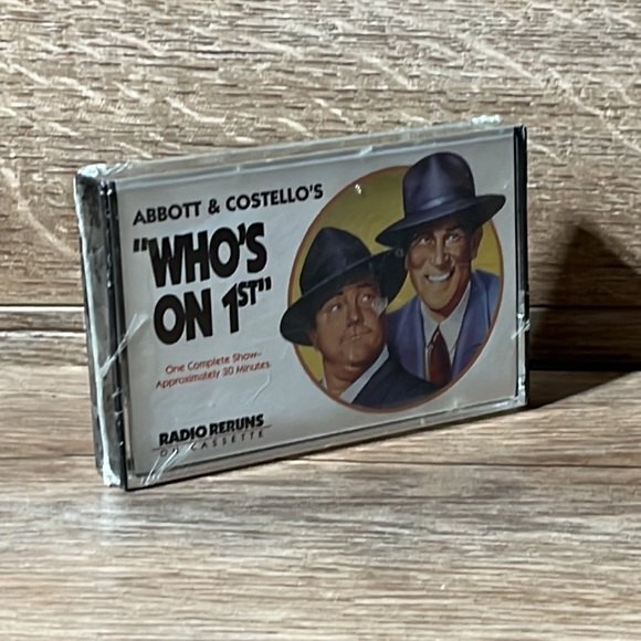 Vintage Abbott & Costello "Who's on 1st" Cassette STILL SEALED Radio Reruns 1978 - Picture 4 of 4